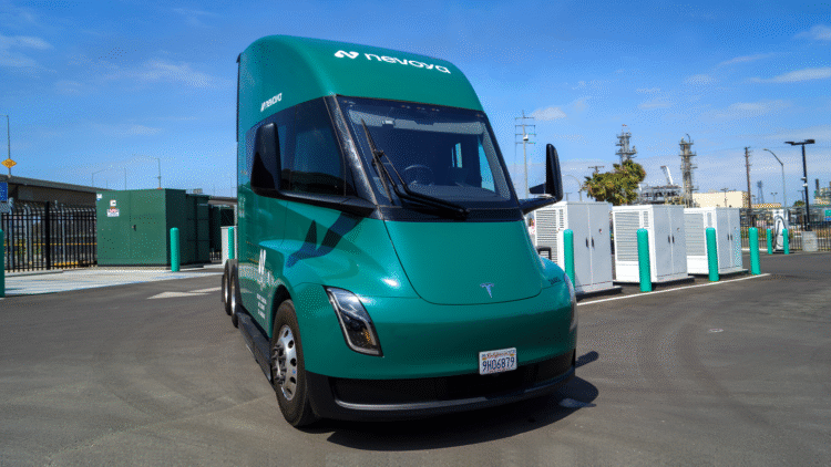 Google, Nevoya, Center for Green Market Activation on green semi trucks