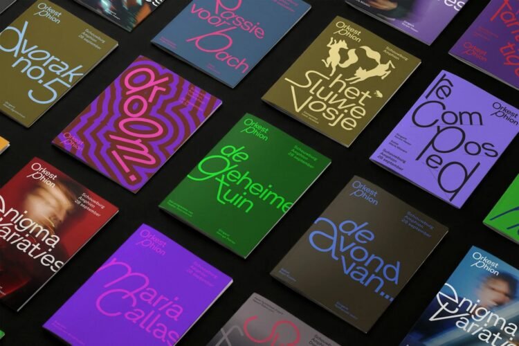 Thonik’s identity for Orkest Phion gives the symphony orchestra a brand that’s as ever-changing and itinerant as its programme